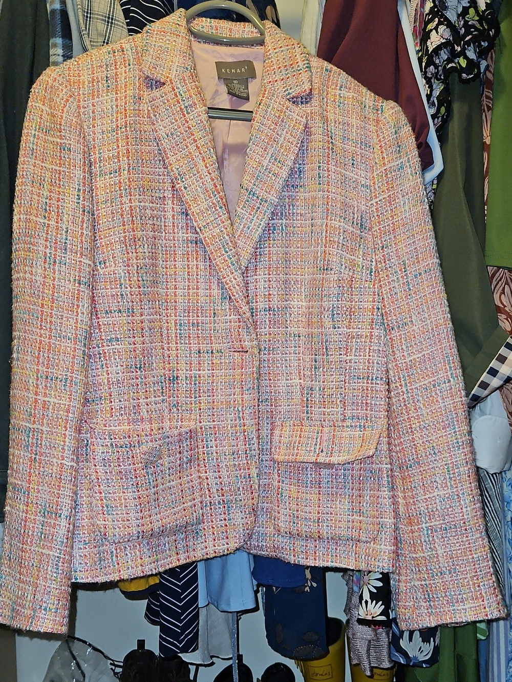 Kenar Blazer Multicolored Tweed